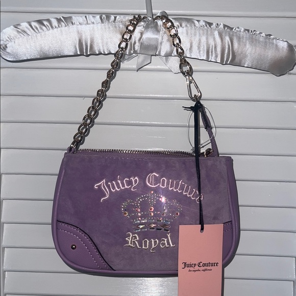 NWT Juicy Couture Lavender Shoulder Bag with Chain - Picture 1 of 3